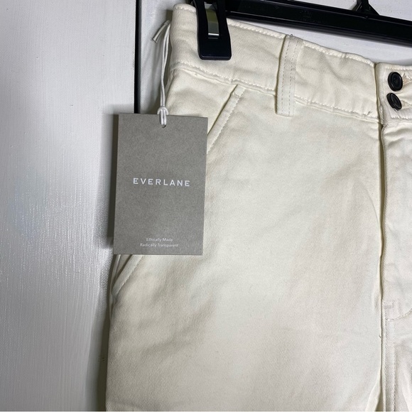 Everlane The Organic Wide Leg Pant size 2 in Bone NWT - Picture 7 of 14